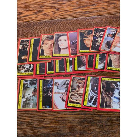 Vintage 1983 Topps Star Wars Return of the Jedi Red Border Trading Cards Lot 24 - Picture 2 of 6